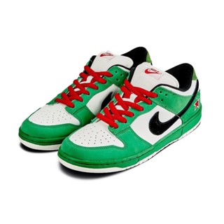 รองเท้าผ้าใบ SB Dunk Low "Heineken 2.0" สีขาว สีเขียว สําหรับผู้ชาย และผู้หญิง 304292-302