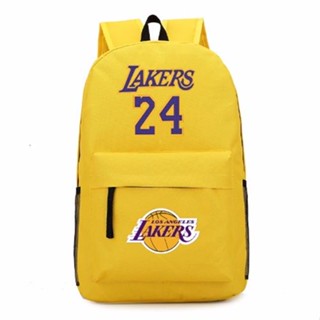 [พร้อมส่ง] Kobe กระเป๋าเป้สะพายหลัง กระเป๋านักเรียน ผ้าแคนวาส ความจุขนาดใหญ่ สีดํา สําหรับผู้ชาย