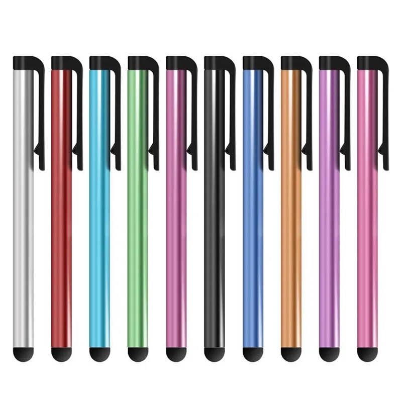 ปากกาสไตลัส ปากกาสไตลัส หัวนุ่ม ดีไซน์ทนทาน ปากกาทัชสกรีน ดินสอ Capacitive สําหรับโทรศัพท์ แท็บเล็ต