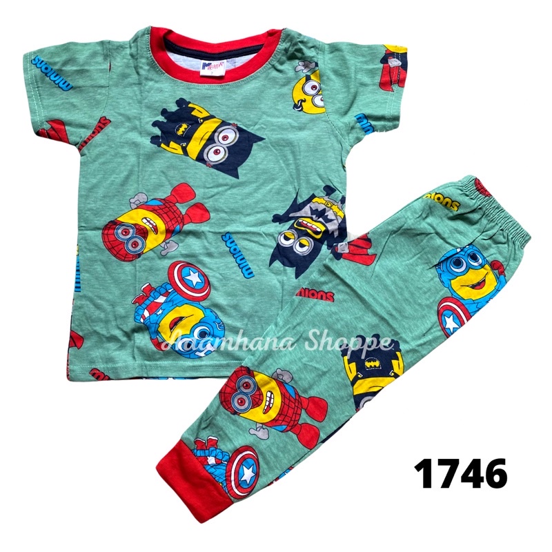ชุดนอน Minion Bananana (5 Design) Kids Size 2-10 (1y-7y)