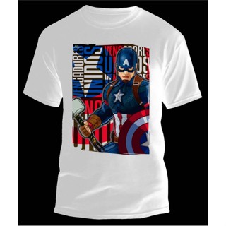 เสื้อยืด ลาย CAPTAIN AMERICA