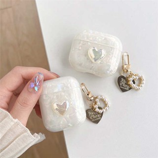 เคสหูฟัง ซิลิโคนนิ่ม ชุบไฟฟ้า กันกระแทก ลายหัวใจ เด็กผู้หญิง สําหรับ Airpods Pro2 Pro2 3 Pro2