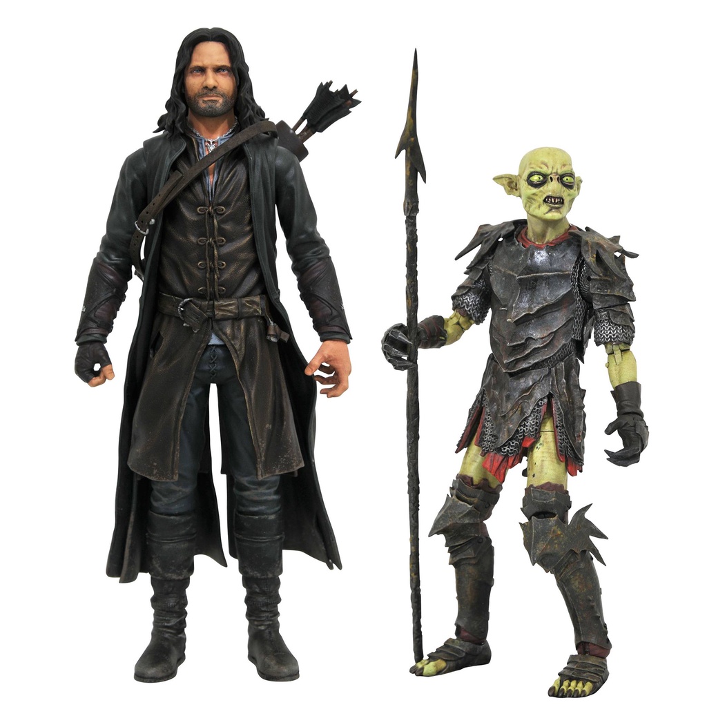 D DST พร้อมสต็อกแหวนเพชรแท้ King Series Third Aragon Orc Action Figure