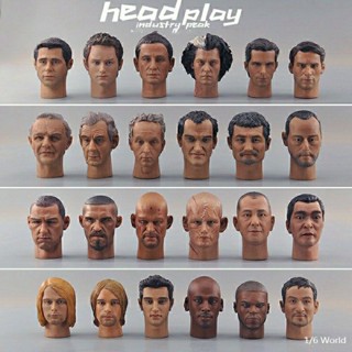 Headplay ของแท้ โมเดลหัวทหารแกะสลัก 1/6 1:6