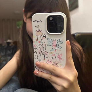 เคสโทรศัพท์มือถือแบบแข็ง ลายกราฟฟิตี้ สําหรับ iphone11 12 13 14 promax x xs xr i7 i8