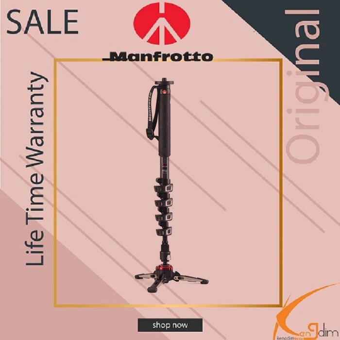 Manfrotto MVMXPROC5 คาร์บอนไฟเบอร์ XPRO Video Monopod+