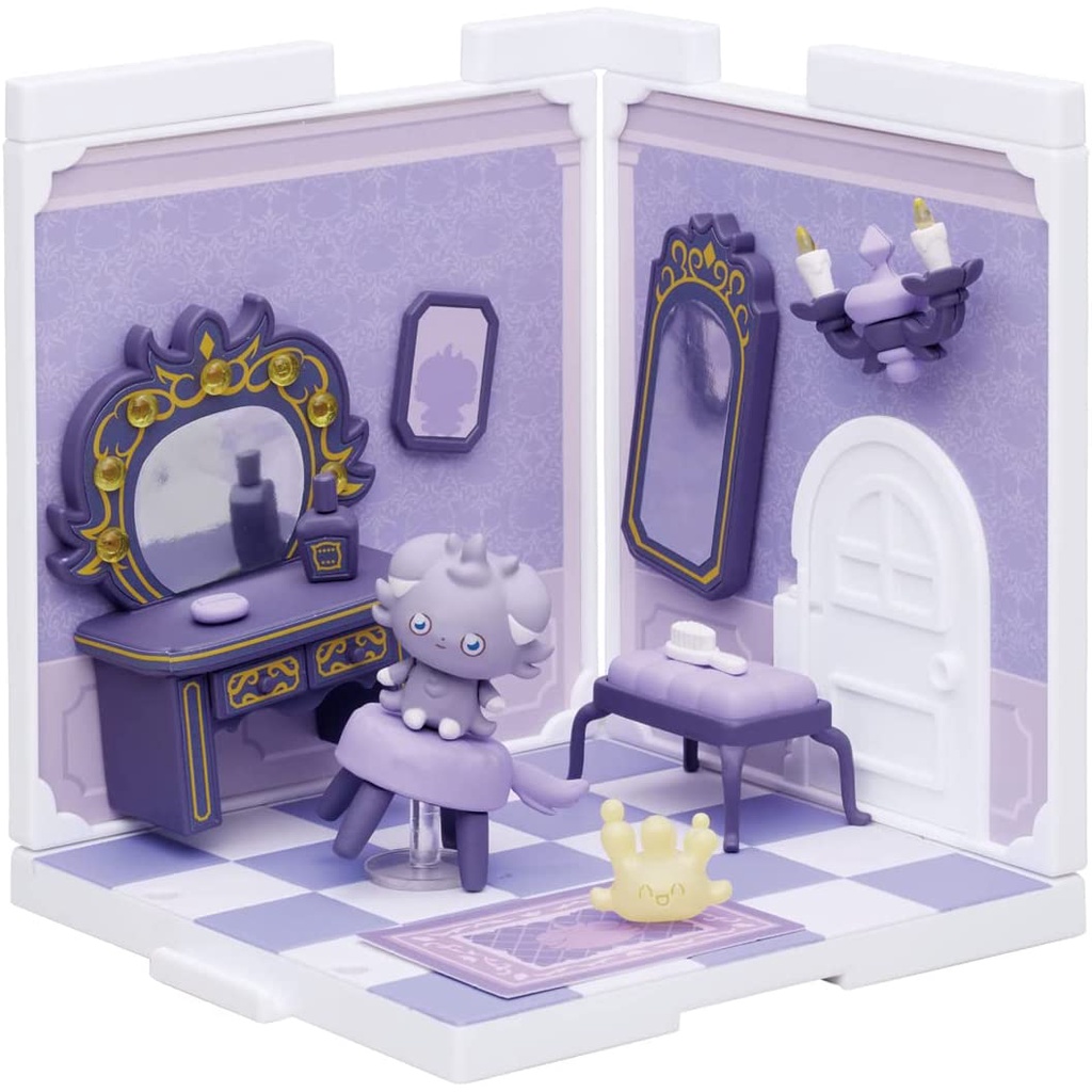 ส่งตรงจากญี่ปุ่น Takara Tomy Pokemon Poke Piece House Dressing Room Espurr & Milcery
