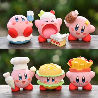 โมเดลฟิกเกอร์ รูปการ์ตูน Star Kirby น่ารัก สําหรับตกแต่งเค้ก