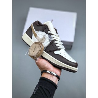 ต้นฉบับ✖️✖️Air Jordan 1 Low New Color AJ1 Joe 1 Low Top Casual Board Shoe