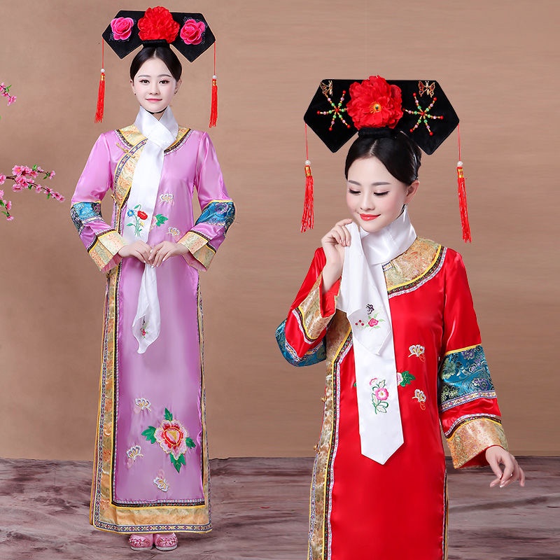Vanquish a qing dynasty เสื้อผ้าเครื่องแต่งกายหญิงเจ้าหญิง huwanzhu palace แม่บ้าน 清格装 女古珠格装 女 amide