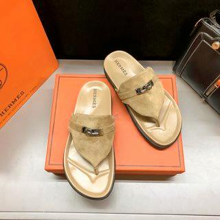 [EUR Size] Hermes รองเท้าแตะ ผ้าแคชเมียร์ ยาง นําเข้า สําหรับครอบครัว