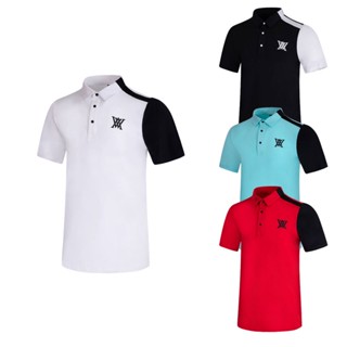 Anew GOLF เสื้อกีฬาแขนสั้น แบบแห้งเร็ว ระบายอากาศได้ดี แฟชั่นฤดูร้อน สําหรับผู้ชาย T2309