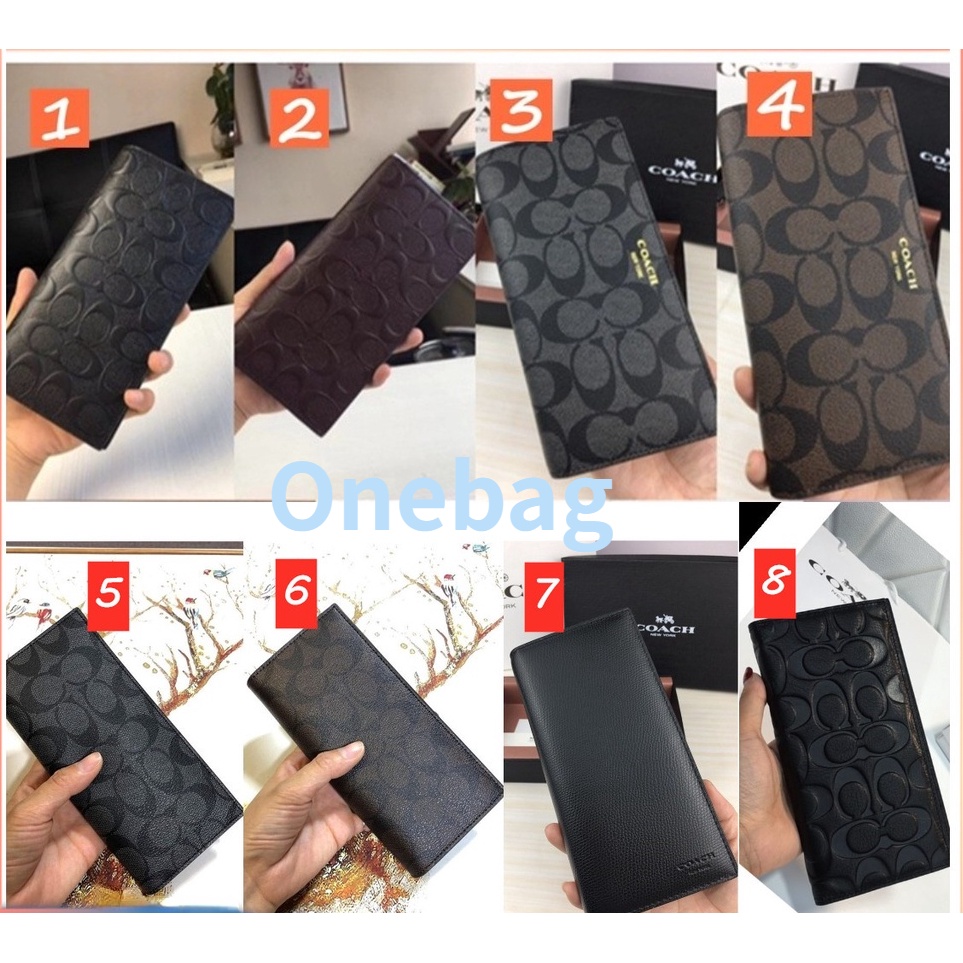 * 75365 74599 75013 74978 กระเป๋าเต้านมในซิกเนเจอร์ครอสเกรนหนังผู้ชายพับกระเป๋าซิปยาว