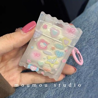 เคสหูฟังบลูทูธไร้สาย ลายการ์ตูนซานริโอ้น่ารัก สีแคนดี้ สําหรับ Apple airpods2 pro3