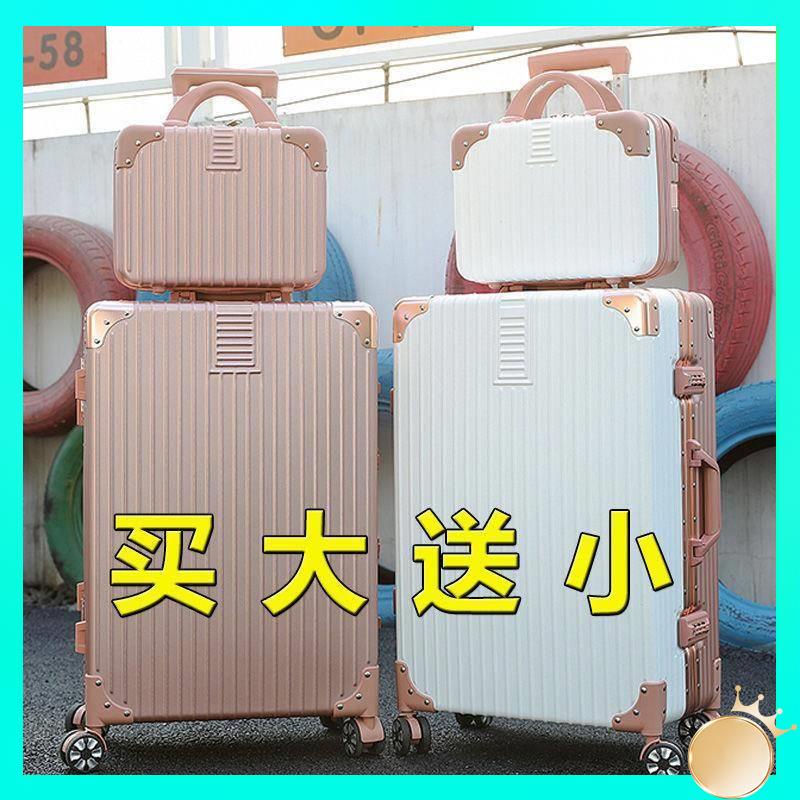 กระเป๋าเดินทางใบเล็ก กระเป๋าเดินทาง 16 นิ้ว Lockbox Women's 2023 New Style Luggage Student Small Fresh Suitcase Men's Trolley Case Suitcase INS