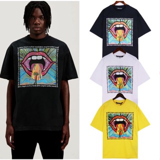 เสื้อยืดแขนสั้น คอกลม พิมพ์ลาย CRAZY MOUTH สไตล์ใหม่ พร้อมส่ง