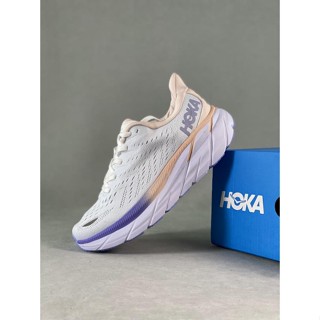 [พร้อมส่ง] Hoka ONE Clifton 8 รองเท้าผ้าใบ รองเท้าวิ่ง ดูดซับแรงกระแทก สีชมพู สีม่วง 2023