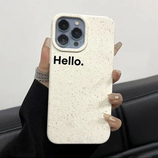 เคสโทรศัพท์มือถือ แบบนิ่ม พิมพ์ลาย Hello Minimalist ภาษาอังกฤษ สําหรับ iphone11 12 13 14 promax x xs xr i7 i8