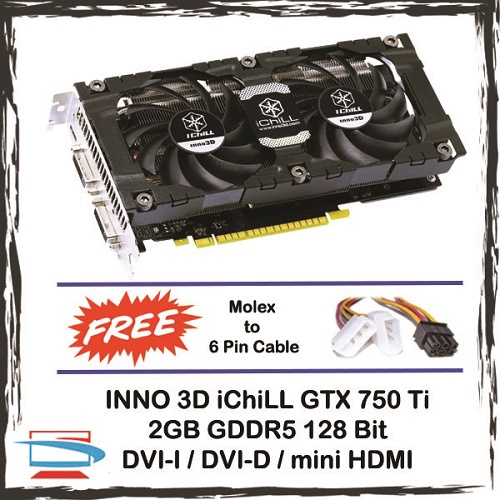 การ์ดจอ Nvidia GTX 750 Ti 2GB DDR5 128 GTX750TI 750TI