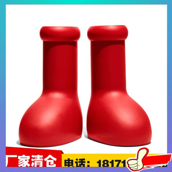 รองเท้าบูท Big Red Boots Astro Boy Big Red Boots Big Red Boots รองเท้าบูทสีแดงการ์ตูน Creative Kids 
