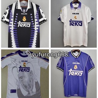 เสื้อกีฬาแขนสั้น ลายทีมชาติฟุตบอล RMD 97-98 ชุดเหย้า สไตล์เรโทร