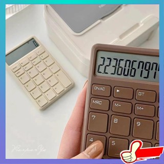 เครื่องคิดเลขวิทยาศาสตร์ เครื่องคิดเลข INS Wind Mini Silent Calculator เครื่องคิดเลขอิเล็กทรอนิกส์ขนาดเล็กน่ารักพกพาบางเฉียบสํานักงานบัญชีสิ่งจําเป็น