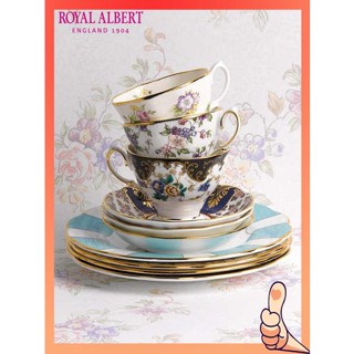 แก้วกาแฟ แก้วเก็บความร้อน Royal Albert Albert Centennial Bone China ถ้วยชา / ถ้วยกาแฟชุดกล่องของขวัญอังกฤษสามกล่อง