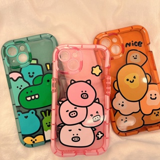 เคสโทรศัพท์มือถือ แบบนิ่ม เรืองแสง กันกระแทก สําหรับ Apple Iphone 14promax 13 12 11 xr 8p