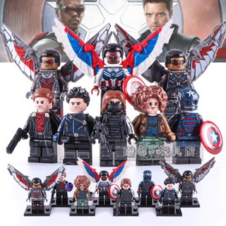 บล็อกตัวต่อเลโก้ Falcon Winter Soldier American Team First Generation Civil War สําหรับเด็ก