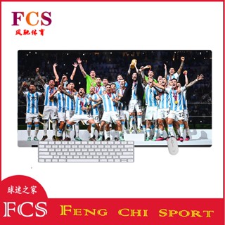 [FCS] พร้อมส่ง แผ่นรองเมาส์ ลาย Katar World Cup Argentina Winning Messi Fengwang แบบหนา สําหรับสํานักงาน 2022