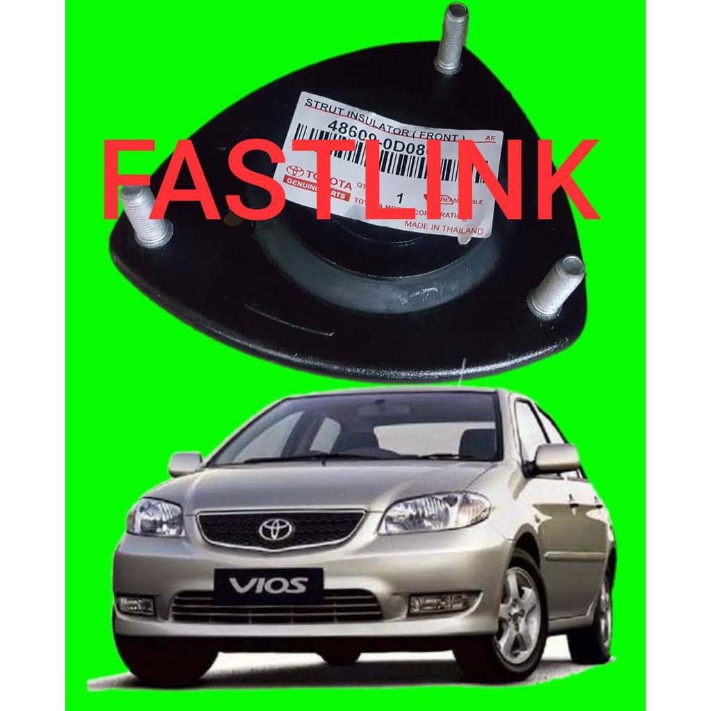 TOYOTA VIOS 2003 NCP42 ABSORBER MOUNTING 100% ใหม่ MADE IN 48609-0D080