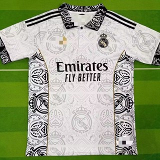 เสื้อกีฬาแขนสั้น ลายทีมฟุตบอล real Madrid 2324 Royal Madrid 2324 แห้งเร็ว 5.26