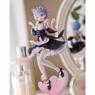 พร้อมส่ง ตุ๊กตาฟิกเกอร์ Re: Zero-Starting Life in Another World Rem Ram Cat Ears น่ารักมาก