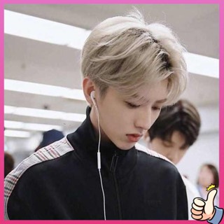 วิกผมผู้ชาย Cai Xukun วิกผมเดียวกัน, จุดกึ่งกลางของผู้ชายผมสั้น, เวอร์ชั่นเกาหลีหล่อ, สมจริงและฟูฟ่องนักเรียนชายผมสั้น