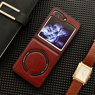 เคสมือถือ แบบแม่เหล็ก พับได้ สําหรับ Samsung Z Flip5 flip3 4