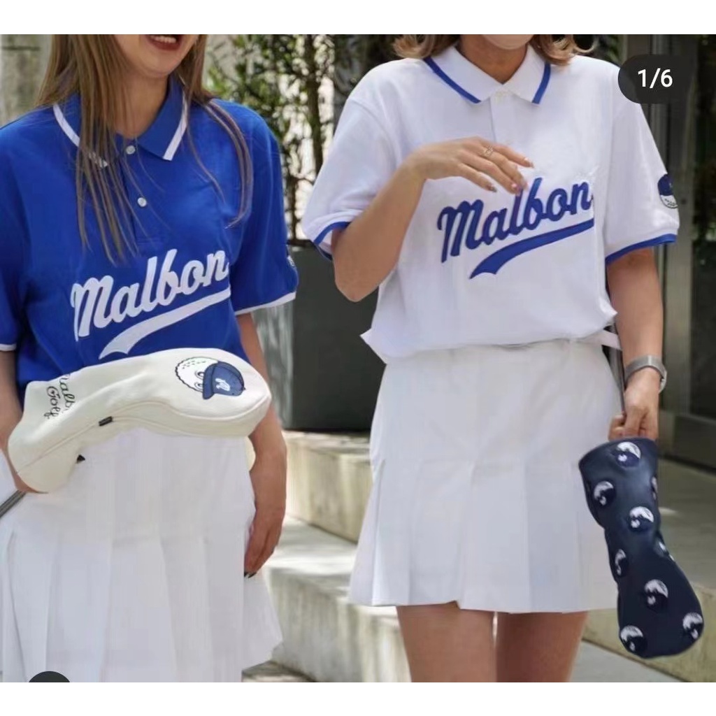 ใหม่กอล์ฟ MALB เสื้อยืดแขนสั้น Simple Polo กีฬาแขนสั้นผู้ชายผู้หญิงสไตล์เดียวกันเกาหลี Original Single Breathable