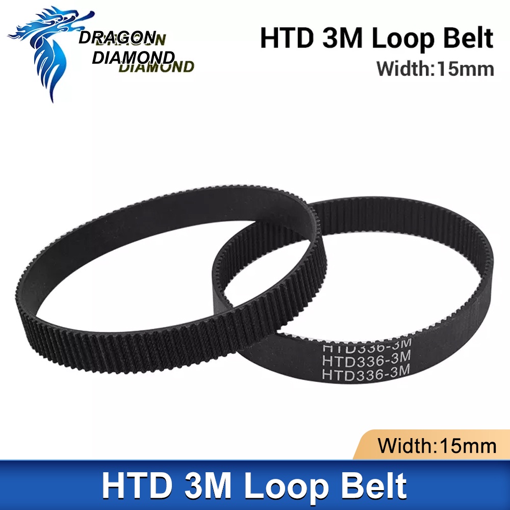 มังกรเพชร HTD 3ม ปิดห่วงเวลาเข็มขัดส่งสายพานปริมณฑล 225 228 255 267 282 285 300 324 336 351มม รองรับที่กําหนดเอง