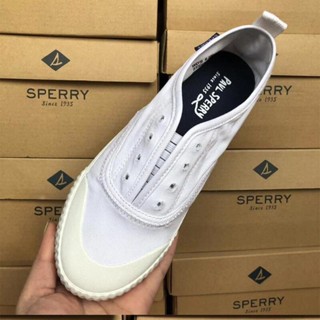 Sperry รองเท้าลําลอง สวมหุ้มข้อ สีขาว สําหรับสตรี