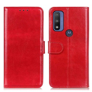 เคสหนัง PU นิ่ม ฝาพับ กันกระแทก พร้อมช่องใส่บัตร และขาตั้ง สําหรับ Moto G Play 2023