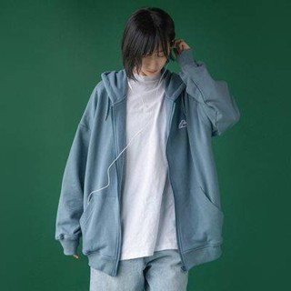 เสื้อกันหนาวมีซิป ฤดูใบไม้ผลิและฤดูใบไม้ร่วงสไตล์วิทยาลัยอเนกประสงค์แขนยาวแจ็คเก็ตผู้หญิงแฟชั่นบาง ins รุ่นเกาหลีหลวมเบสบอลเครื่องแบบเสื้อสเวตเตอร์นักเรียนฤดูหนาว