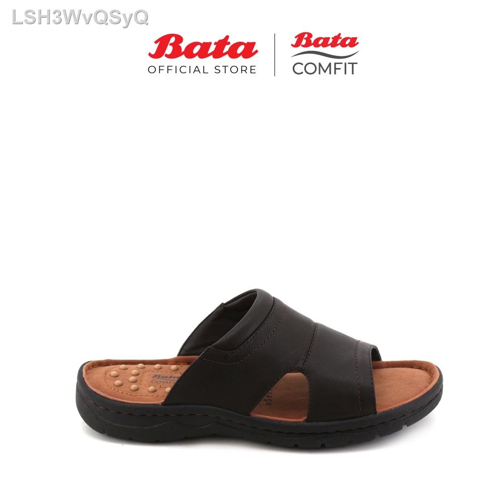 【ใหม่】BATA รองเท้าแตะ สีน้ําตาล สําหรับผู้ชาย 8614153 (BATA Comfit) Kasut Selipar Lelaki
