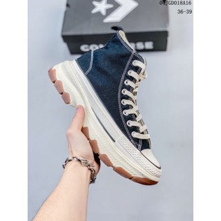 Converse Run Star Motion Converse รองเท้าผ้าใบแพลตฟอร์ม ลําลอง ส้นหนา เหมาะกับการเล่นกีฬา