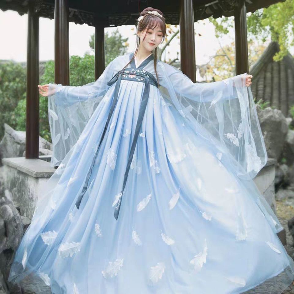 [สไตล์จีน] July Yumeng Hanfu ชุดกระโปรงยาว ยาวถึงหน้าอก สไตล์โบราณ หรูหรา 5.24 สําหรับนักเรียนหญิง