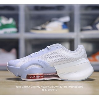 Nike ZoomX Vaporfly NEXT% 3 "White/Black/Pink" Broken 3 Series รองเท้าผ้าใบลําลอง โฟมมาราธอน น้ําหนักเบา เหมาะกับการวิ่งจ็อกกิ้ง