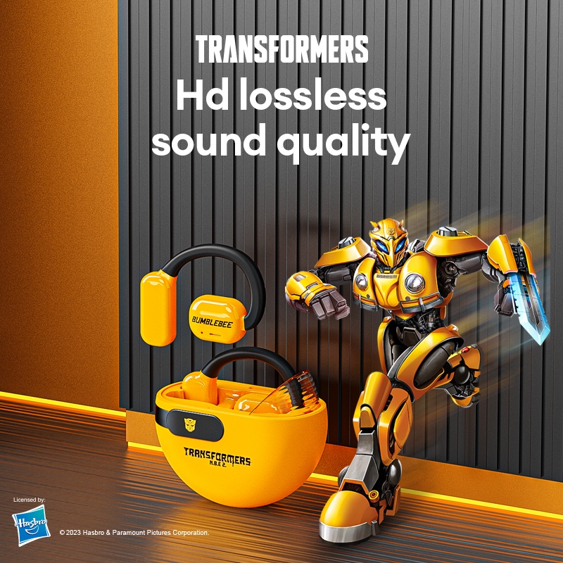 Transformers TF-T09 หูฟังบลูทูธ Bluetooth V5.3 เกมหูฟัง Tws เวลาแฝงต่ำ หูฟังไร้สาย With Mic for Android IOS PC