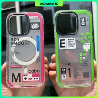 Emo OFF RDY เคสโทรศัพท์แม่เหล็ก กันกระแทก กันรอยนิ้วมือ พรีเมี่ยม บาง กันจางหาย พร้อมสายคล้อง สําหรับ iPhone 14 Pro max 14p