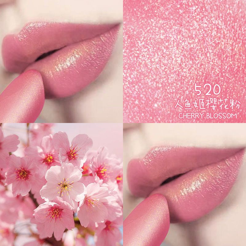 สไตล์นักเรียน· ลิปสติก สีชานม สีนางเงือก ไข่มุก แวววาว สีชมพู สีขาว สีส้ม ไม่จางหาย สไตล์นักเรียน
