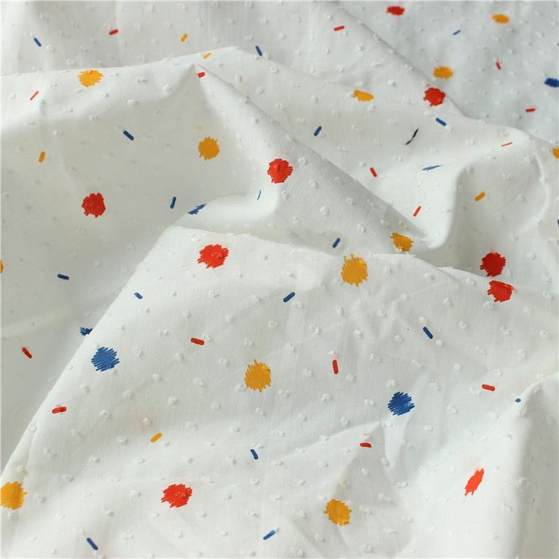 Pure Cotton Dot uragiri ผ้าพิมพ์ลาย Handwork DIY ผ้าเสื้อเชิ้ตเด็ก 100x148 ซม.