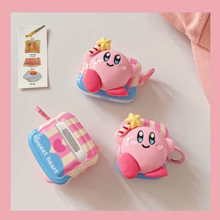 เคสหูฟัง แบบนิ่ม ลายการ์ตูนดาวน่ารัก สามมิติ สีชมพู สําหรับ airpods Pro 3 2