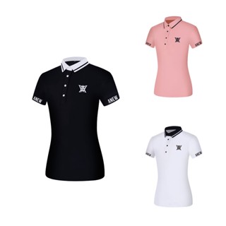 Anew GOLF เสื้อยืดแขนสั้น ระบายอากาศ แบบแห้งเร็ว แฟชั่นฤดูร้อน สําหรับผู้หญิง T23112